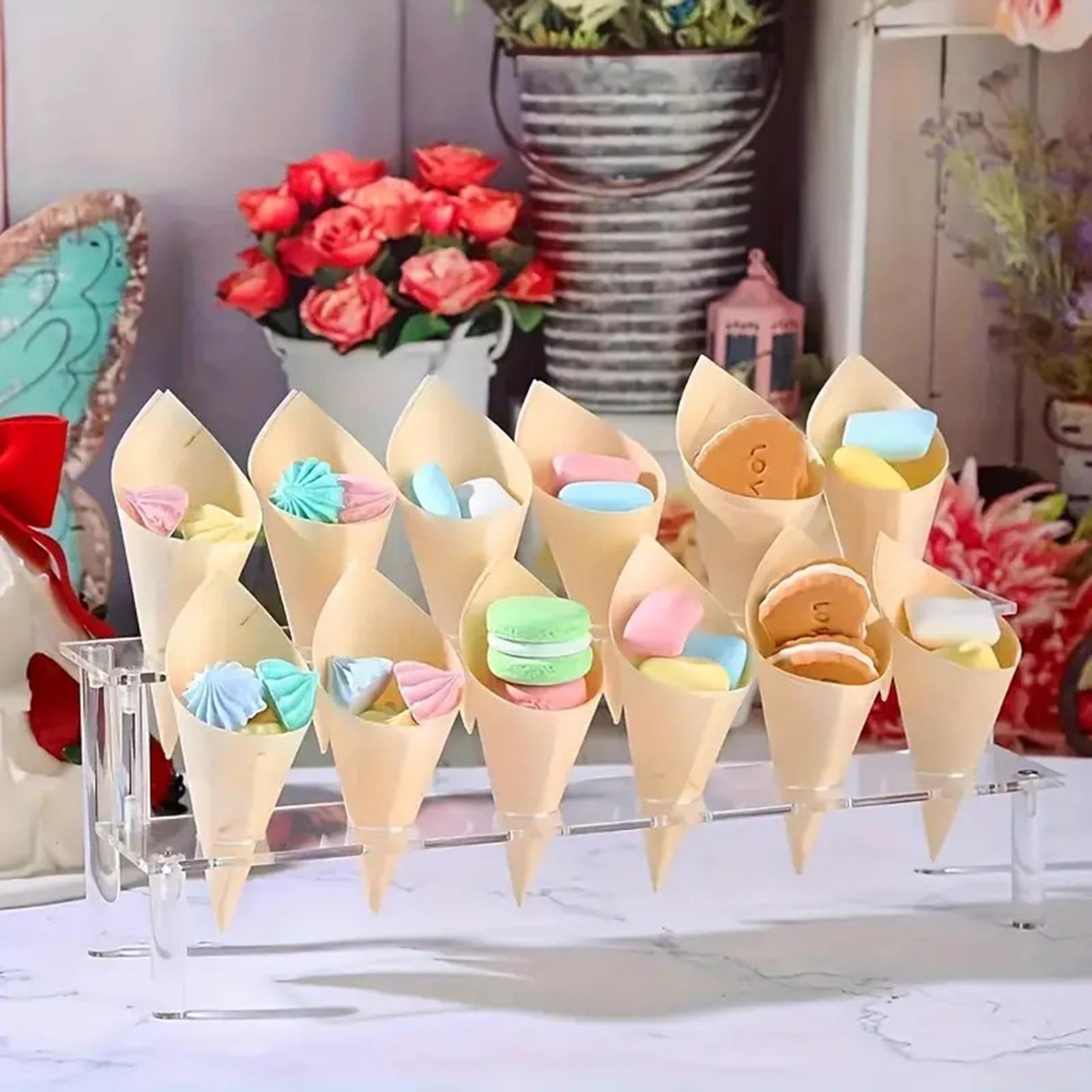 Food Snacks For Baby Shower - Support pour cornets de crème glacée