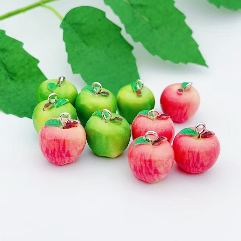 Food & Snacks Coloring - 10 pièces de mini-fruits artificiels vert
