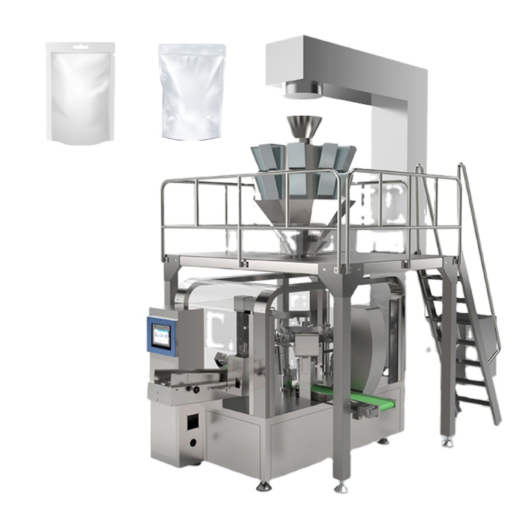 Jerky Beef Pack - Machine d'emballage automatique rotative pour sachets