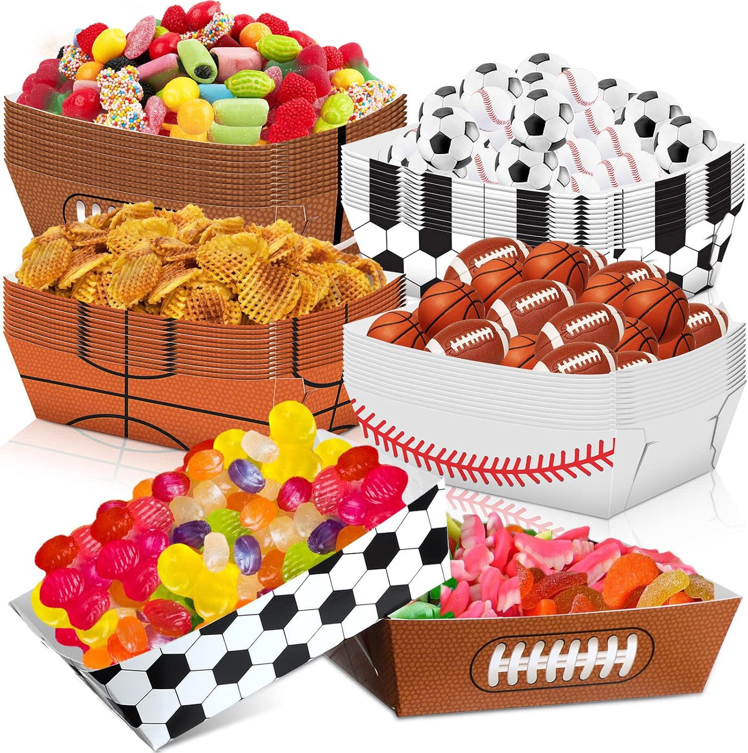 Food Snacks For Baby Shower - 6-48 pièces de plateaux jetables en