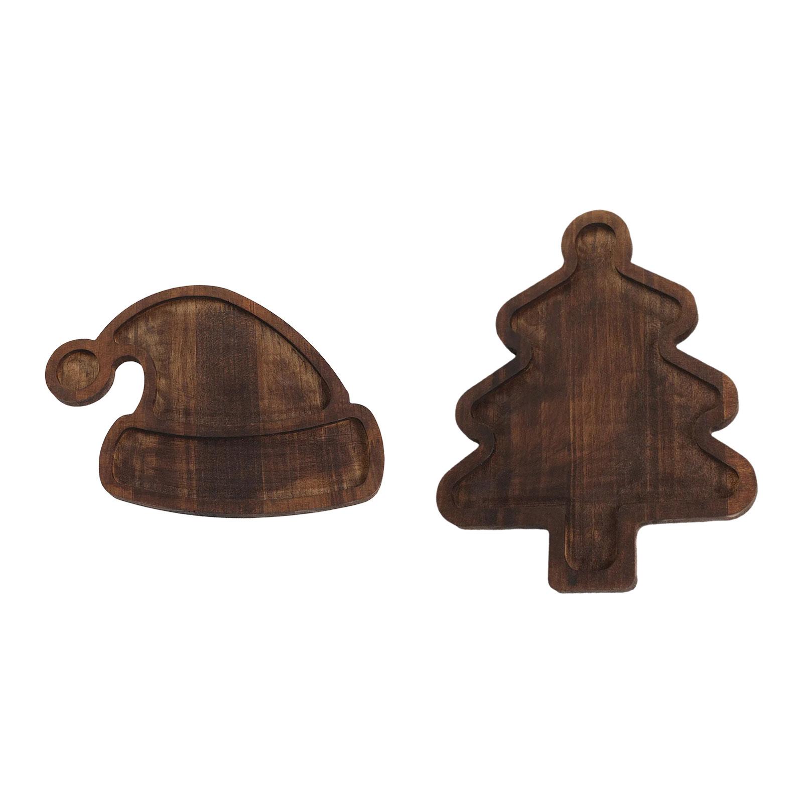 Plateau de service en bois, dé - Food Snacks For Christmas avis et prix