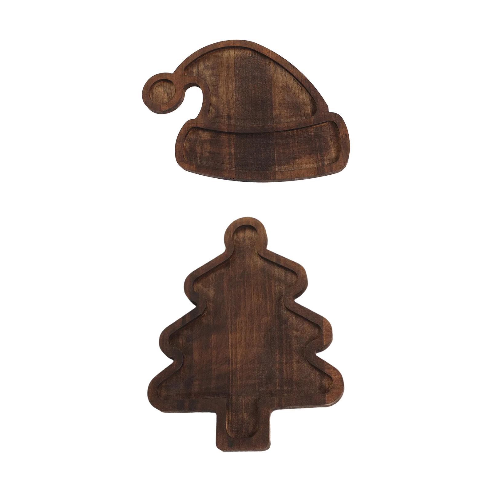 Plateau de service en bois, dé - Food Snacks For Christmas avis et prix